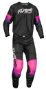 キッズ用 MXウエア 上下セット FLY 23スプリング KINETIC MESH KHAOS ブラック/パープル/ピンク 子供用 ジャージ&パンツ モトクロス...