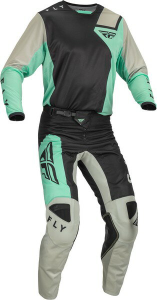 MXウエア 上下セット FLY 23 KINETIC JET ブラック/ミント/グレー ジャージ＆パンツ モトクロス 正規輸入品 WESTWOODMX