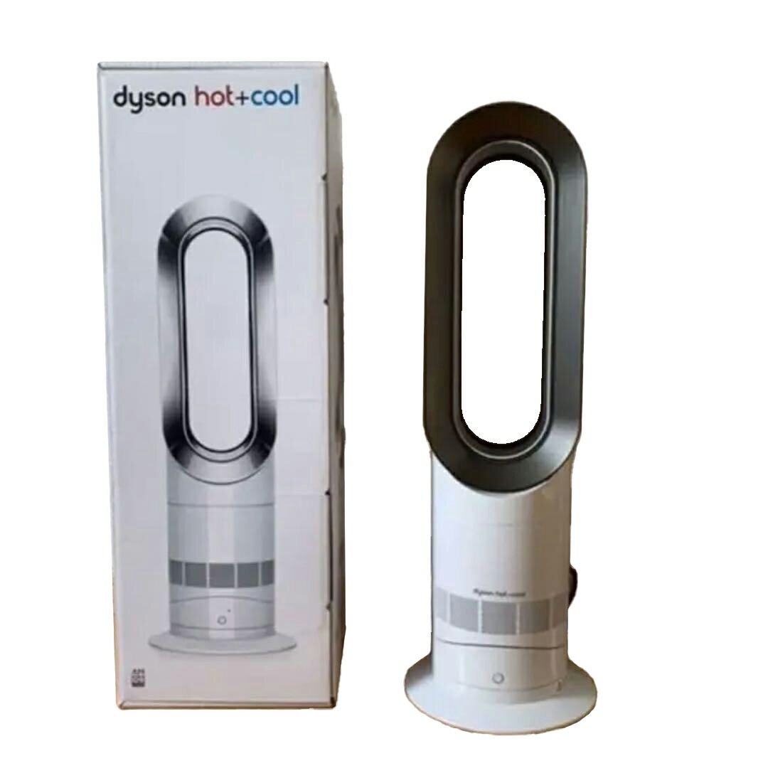 寒い時も暑い時もこれ1台で年中使えて置き場に困らないコンパクトサイズ！リモコン付き！ダイソン 扇風機 Dyson Hot+Cool ファンヒーター ホワイト／ニッケル (AM09 WN N)　暖房 クーラー ヒーター ダイソンファンヒーターのサムネイル