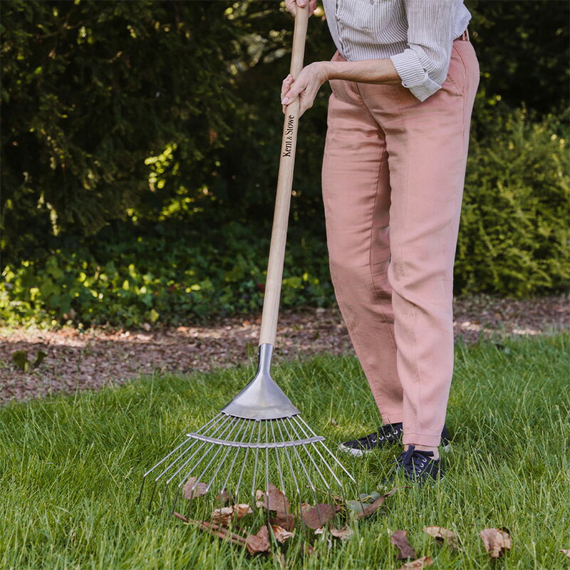 Kent＆Stowe Lawn & Leaf Rake, Garden Life　ケントストー　リーフレーキ　軽量モ...