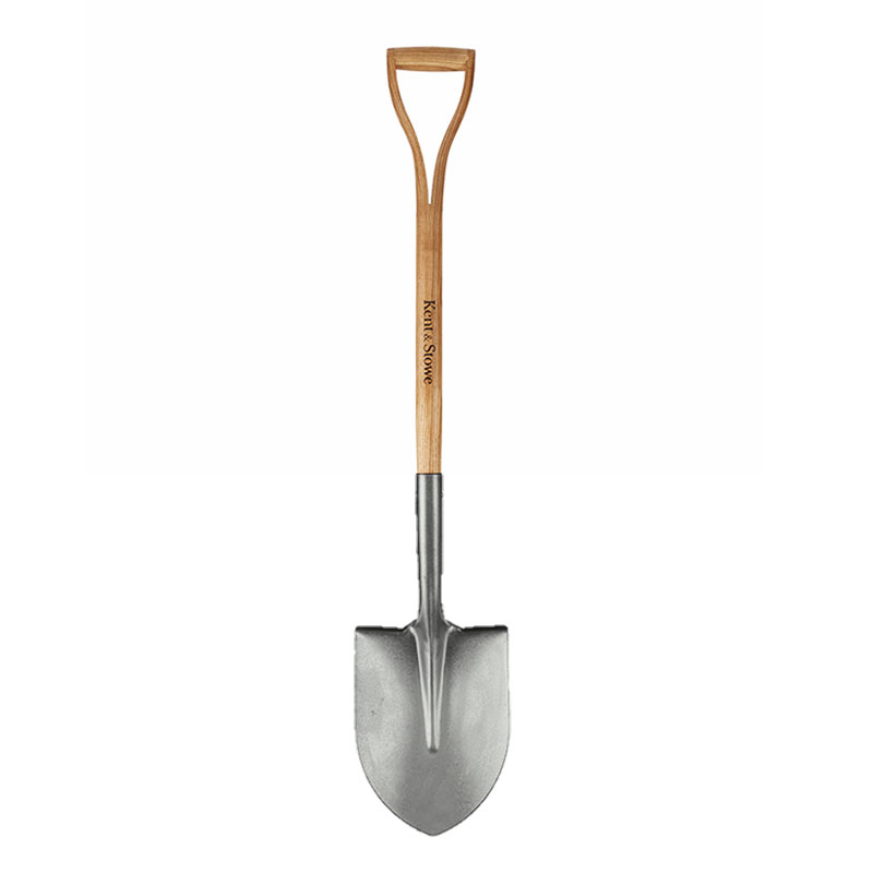 Kent&Stowe Stainless Steel Pointed Spade ケントストー　ガーデンシャベル　イギリスブランド　15年保証付　ガーデニングツール　木製ハンドル　軽量ステンレススチール製