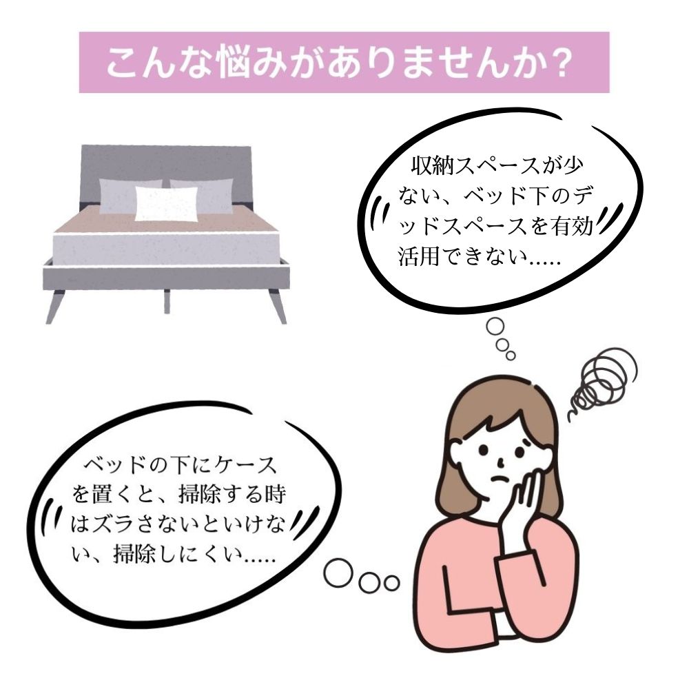 【送料無料】ベッド下収納ボックス 折りたたみ 折畳み 薄型 高さ15/25cm キャスター付き フタ付き 透明 クリア 大容量 40L 75L 収納ケース コンテナ 積み重ね 組立簡単 ソファ下 押入れ収納 衣類 布団 小物 省スペース [2]