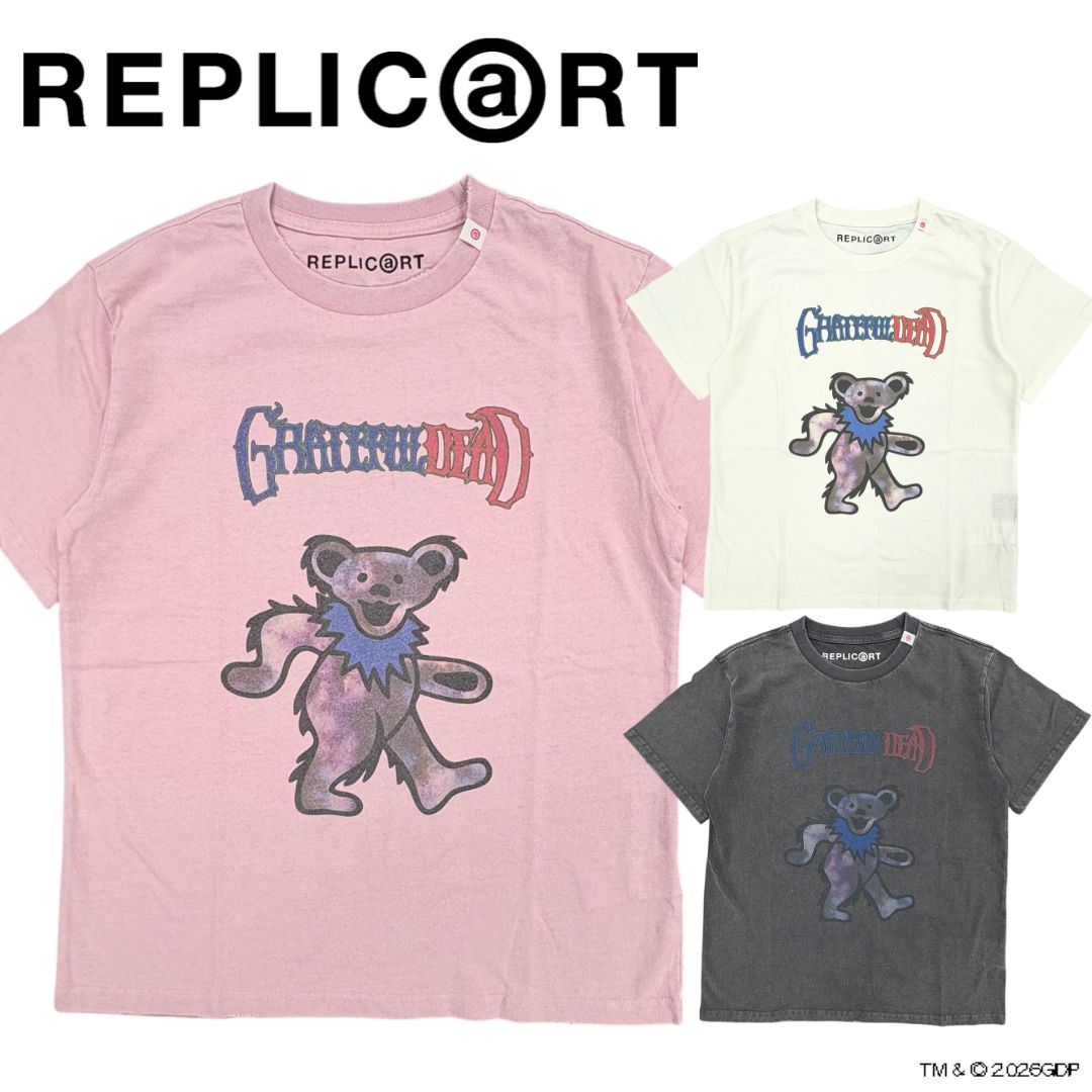 REPLIC@RT GD MULTI BEAR TEE 送料無料 あす楽対応 GRATEFULL DEAD Tシャツ 半袖 ホワイト メンズ レディース ユニセックストップス