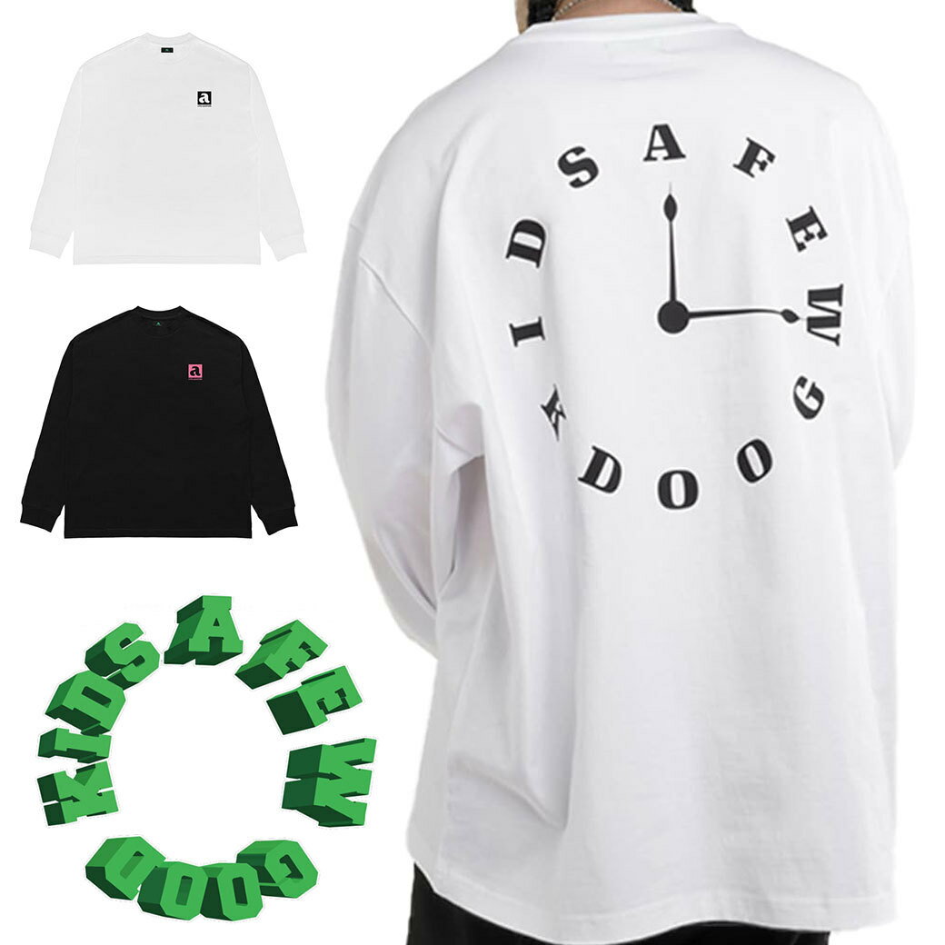 楽天WFLAGS楽天市場店【お買い物マラソンセール】A FEW GOOD KIDS アフューグッドキッズ ロングスリーブ Tシャツ CLOCK LONG SLEEVE（AFGK-30） 長袖 ロンT オーバーサイズ 正規品 ビッグシルエット ゆったり ストリート ユニセックス 台湾 レディース メンズ キャンセル不可