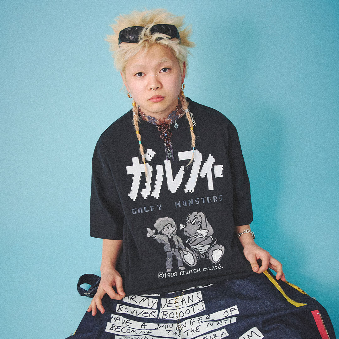 GALFY ガルフィー アイボウTee Tシャツ 半袖 TEE あす楽対応 送料無料 大きいサイズ 大きめ ガルフィ ヤンキー ギャル 犬 DOG GAL レディース メンズ ゆったり カジュアル 90年代 ユニセックス サブカル wflags-10000998 WFLAGS楽天市場店 サンプル画像3
