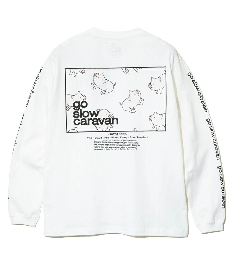 go slow caravan ゴースローキャラバン USA/C スクエアLOGO バックプリント ロングスリーブTEE 送料無料 あす楽対応 公式 アウトドア キャンプ ユニセックス 長袖 Tシャツ wflags-10000895 WFLAGS楽天市場店 サンプル画像2