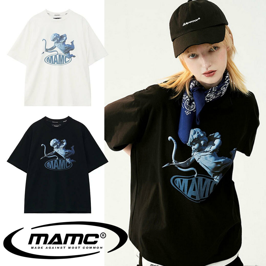 MAMC エムエーエムシー Tシャツ Angel statue Tee(MC721) Tシャツ 半袖 オーバーサイズ 正規品 ビッグシルエット ゆったり ストリート ユニセックス 台湾