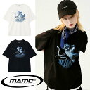 【10％OFFクーポン配布中】 MAMC エムエーエムシー Tシャツ Angel statue Tee(MC721) Tシャツ 半袖 オーバーサイズ 正規品 ビッグシルエット ゆったり ストリート ユニセックス 台湾