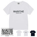 Marithe + Francois Girbaud (マリテフランソワジルボー) W REGULAR LOGO TEE (1MG23STS103) 正規品 韓国ブランド ユニセックス 半袖 10代 20代 30代 レディース 半袖 Tシャツ ロゴ 送料無料