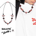 SALUTE サルーテ ネックレス EVAE MOB/エヴァーモブ EVAE Ice Mob Smiley Angel Necklace (SA-09)スマイル ネックレス NECKLACE ネックレス 小物 アクセサリー 正規品 ストリート系 ユニセックス キャンセル不可