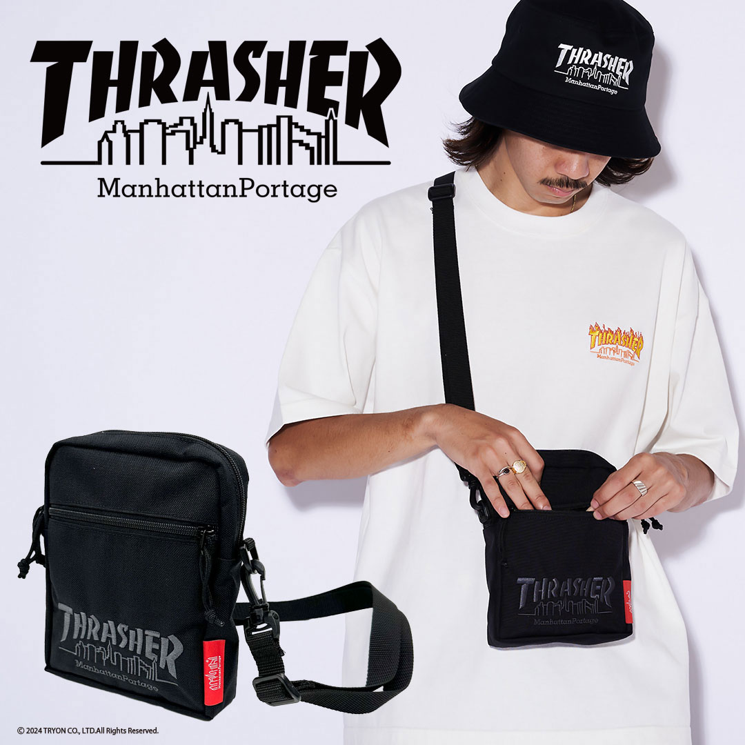 THRASHER × Manhattan Portage スラッシャー マンハッタンポーテージ City Light Bag THRASHER MP1403PLTHRASHER 正規品 CORDURA ウェストバッグ 斜めかけ ショルダー ボディバッグ バッグ 鞄 メンズ レディース 送料無料