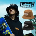 THRASHER × Manhattan Portage スラッシャー マンハッタンポーテージ THRASHER BUCKET HAT MP265-24A00正規品 送料無料 キャップ 帽子 ハット 刺繍 メンズ レディース 春 夏 秋 冬 オールシーズン 男女兼用 日除け 紫外線対策 旅行 ギフト プレゼント