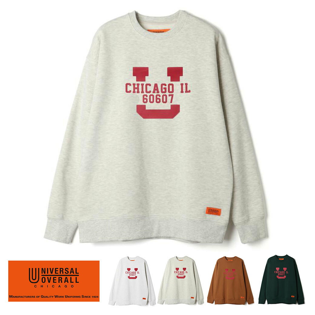 ユニバーサルオーバーオール UNIVERSAL OVERALL スウェットシャツ 長袖 SWEAT SHIRT_U CHICAGO U2133228-B