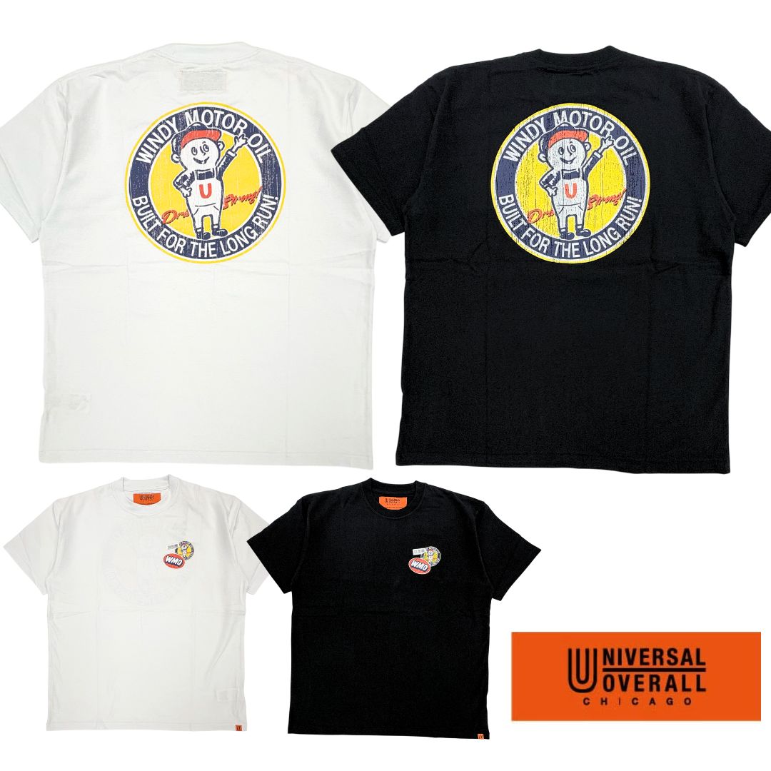 UNIVERSAL OVERALL ユニバーサルオーバーオール Windy.Jr WMO S/S TEE あす楽対応 送料無料 Tシャツ 半袖 レディース メンズ ユニセックス 無地 シンプルTEE カジュアル ポケT コットン100％