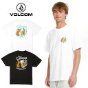 VOLCOM ボルコム Curious Cat T-shirt - BLACK WHITE 送料無料 20代 30代 40代 T-Shirt Tシャツ 半袖 春 夏 秋 冬 オールシーズン ロゴ 半袖 メンズ レディース ユニセックス A5212559