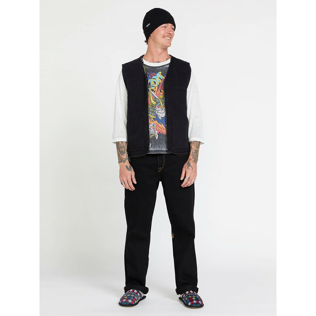 VOLCOM ボルコム STONEY MOTEL SLIP M - MULTI (V0812360) 送料無料 20代 30代 40代 雑貨 ルームシューズ スリッパ スカル 秋冬 ロゴの商品画像 2