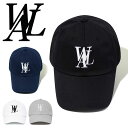 WOOALONG ウアロン Signature ball cap シグネチャー ロゴデザイン ボールキャップ SD5AAC102 正規品 送料無料 キャップ 帽...