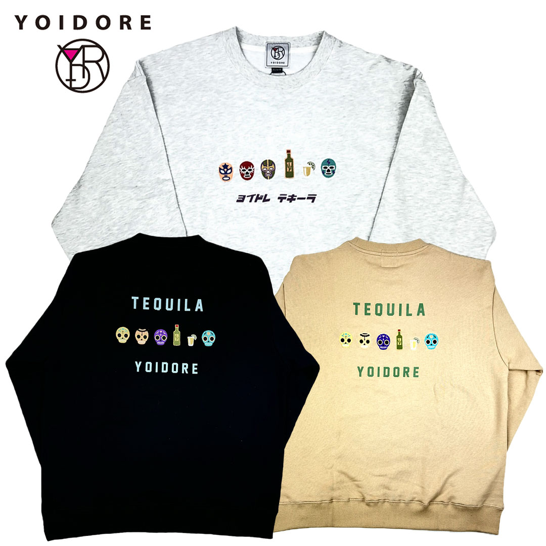 YOIDORE よいどれテキーラ クルーネックトレーナー ヨイドレ ハイボール スウェット 長袖 おしゃれ 男..