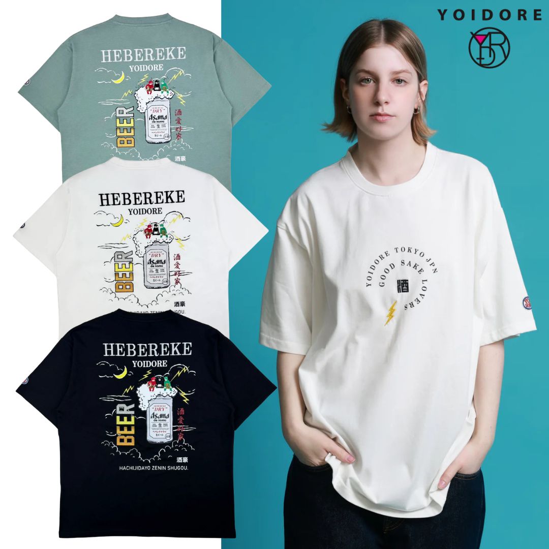 YOIDORE KAMINARISAMA TEE ヨイドレ 雷様 プリント Tシャツ 半袖 オールシーズン おしゃれ カジュアル 男女兼用 ユニセックス メンズ レディース アウトドア あす楽対応 送料無料 飲み会 826205