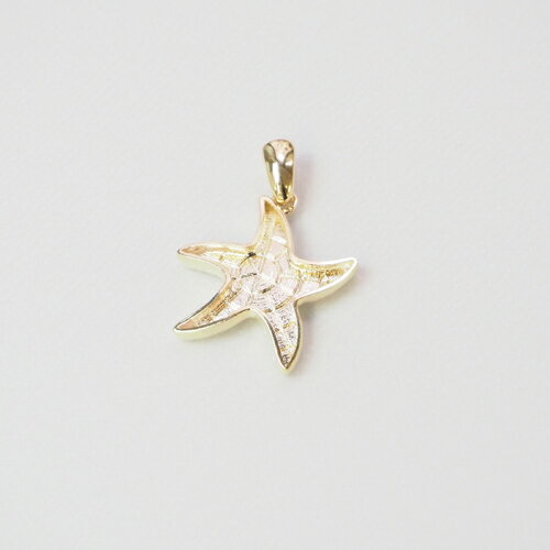 【グルーデコ／ベース】 ヒトデペンダントトップ　ゴールド