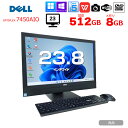 DELL OptiPlex 7450 AIO 中古 一体型デスク Office Win11 or10 第7世代 無線キー・マウス付[Core i5 7500 メモリ8GB SSD512GB マルチ 無線 カメラ 23.8型]：良品