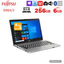 【中古】富士通 LIFEBOOK S904/J 中古 ノート Office Win10 第4世代 Core i5 4300U メモリ6GB SSD256GB 無線 カメラ 指紋 13.3型 ：アウトレット