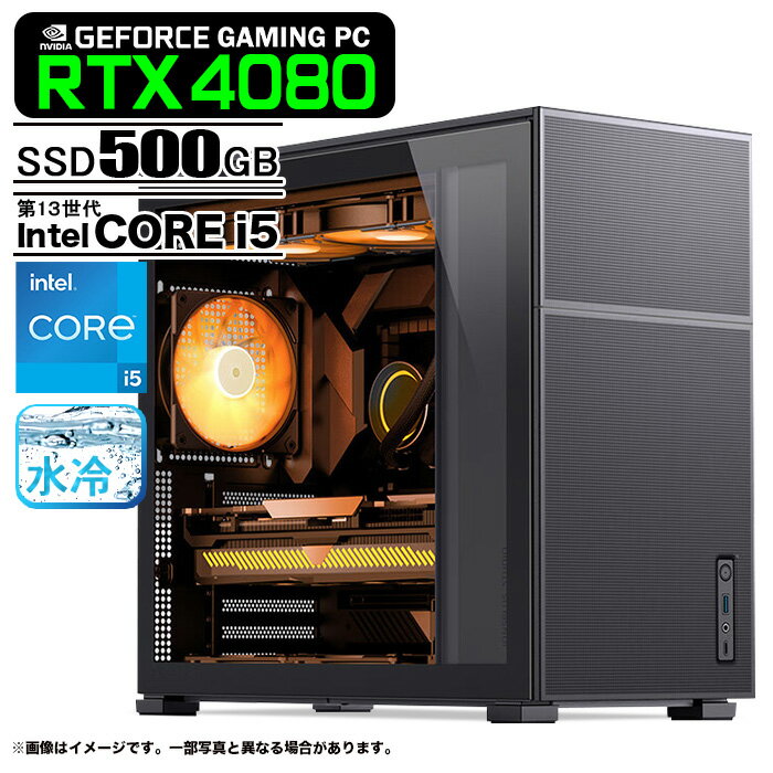 ゲーミングPC デスクトップ JONSBO D41 ブラック メッシュ GeForce RTX4080 第13世代 Corei5 Win10 SSD500GB メモリ16GB eスポーツ PASOUL 極 1年保証:新品