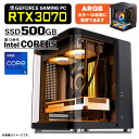 ゲーミングPC デスクトップパソコン ミニ黒海景房 GeForce RTX3070 第13世代 Intel Corei5 13400F Win10 SSD500GB メモリ16GB eスポーツ PASOUL 極 1年保証:新品