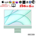 šApple iMac 24inch MGPH3J/A A2438 4.5K 2021 η ٤OS [Apple M1 8 8GB SSD256GB ̵ BT  24 Ȣ Green ]: