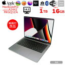 【中古】Apple MacBook Pro 14.2inch MKGP3J/A A2442 Late 2021 TouchID 選べるOS Apple M1 Pro 8コア メモリ16GB SSD1TB 無線 BT カメラ 14.2 Space Gray 純箱 ：良品