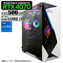 ゲーミングPC デスクトップパソコン COMBAT ZONE S7 GeForce RTX4070 第13世代 Intel Corei7 13700F Windows10/Windows11変更可 NVMe M.2 SSD500GB メモリ16GB ゲーミングパソコン eスポーツ PASOUL 煌