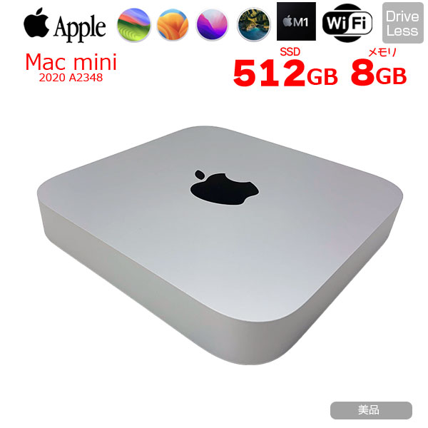 šApple Mac mini MGNT3J/A A2348 M1 2020 ǥ ٤OS [Apple M1 8 8GB SSD512GB ̵ BT С ]