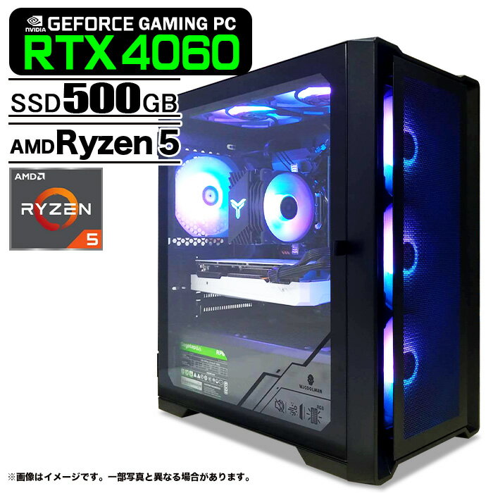 ߥPC ֥å å GeForce RTX4060 AMD Ryzen5 Win10 or Win11 SSD500GB ...