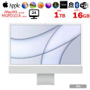 【中古】Apple iMac 24inch MGPD3J/A A2438 4.5K 2021 一体型 選べるOS Touch ID [Apple M1 8コア ...