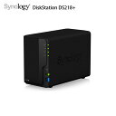 【中古】Synology DiskStation DS218+ 高性能 2ベイNAS デュアルコア(Intel Celeron J3355) メモリ2GB HD...