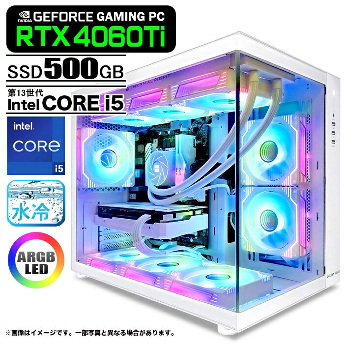 ߥPC ǥȥåPC ˼ GMQ360 ۥ磻 GeForce RTX4060Ti 13 Intel Corei5 ...
