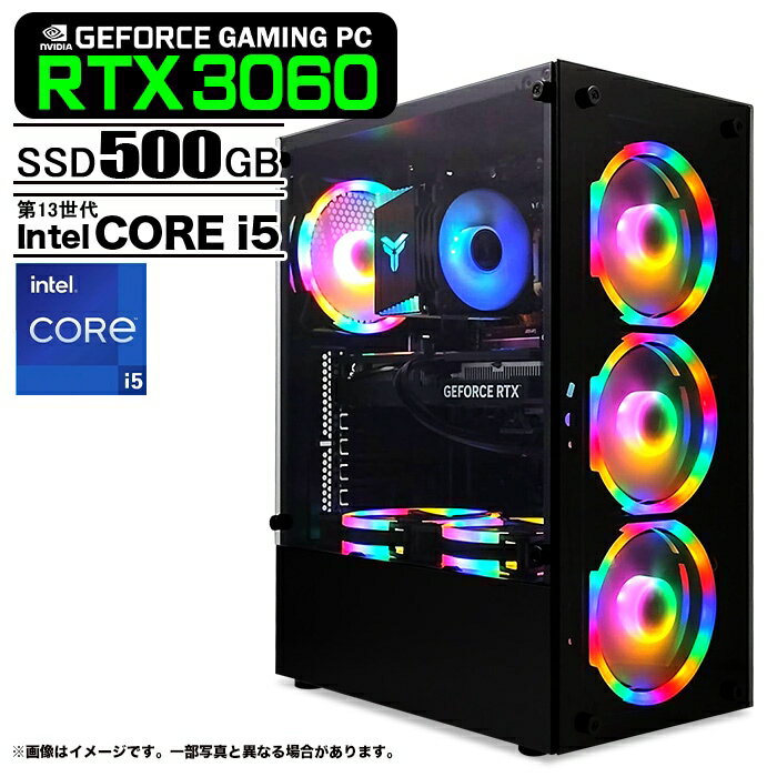 ߥPC ǥȥåץѥ ֥å GeForce RTX3060 13 Intel Corei5 13400F Wind...