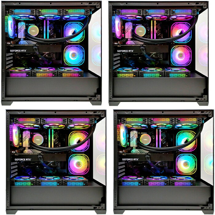 ゲーミングPC デスクトップパソコン GP-V3 ブラック ピラーレス GeForce RTX5080 Intel Corei5 1340 Windows11 NVMe M.2 SSD500GB メモリ16GB 水冷ファン