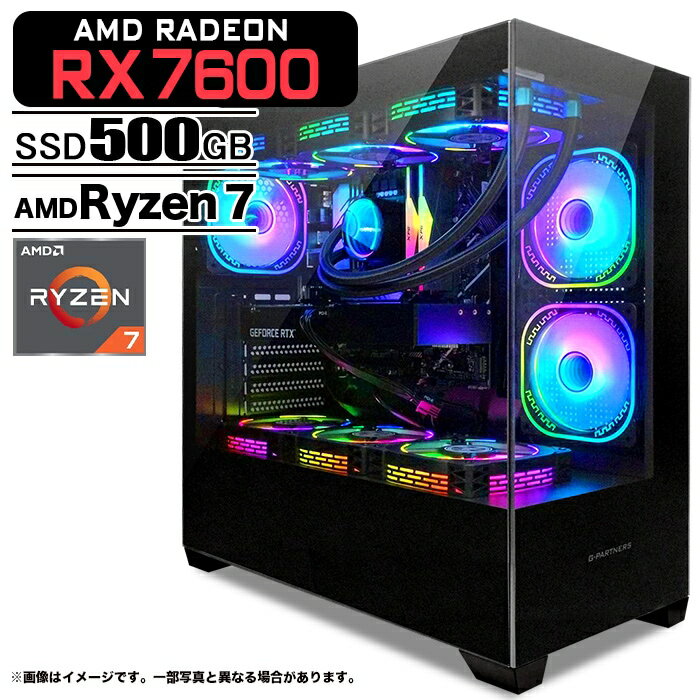 ߥPC ǥȥåPC GP-V3 ֥å AMD Radeon RX7600 AMD Ryzen7 7700 Windows1...