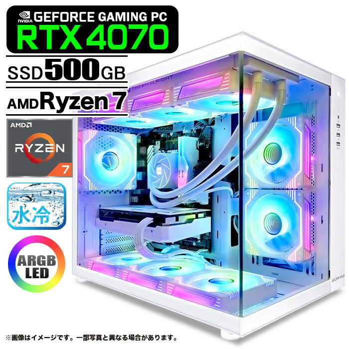ߥPC ǥȥåץѥ ˼ GMQ360 ۥ磻 GeForce RTX4070 AMD Ryzen7 7800X3D ...
