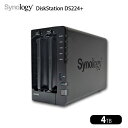 Synology DiskStation DS224+ 高性能 2ベイNAS デュアルコア(Intel Celeron J4125) メモリ2GB HDD4TB...