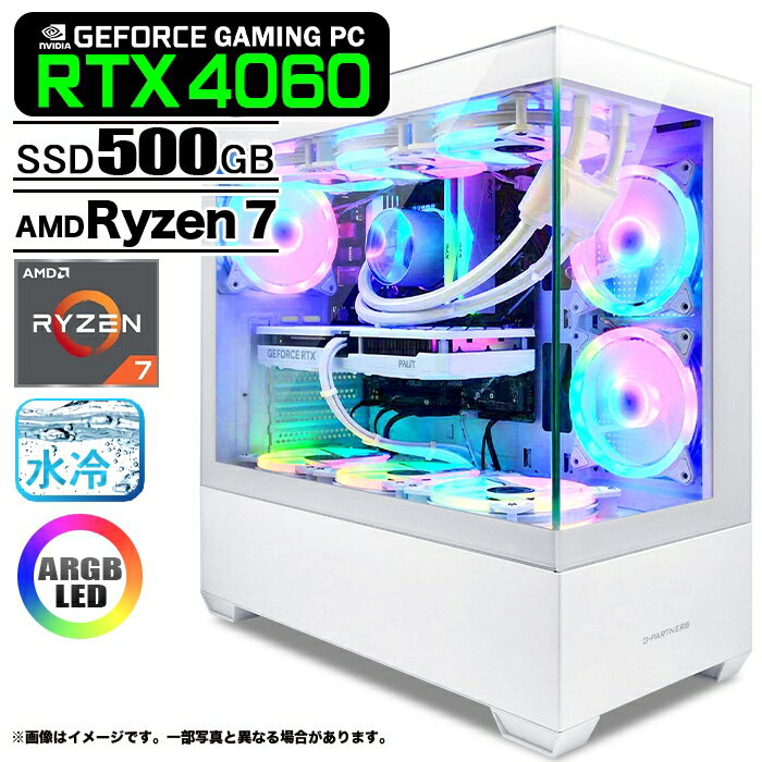 ߥPC ǥȥåץѥ GP-V3 ۥ磻 ԥ顼쥹 GeForce RTX4060 AMD Ryzen7 9800X3D...