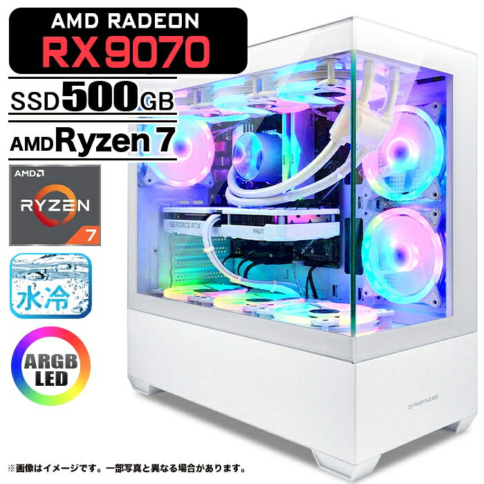 ߥPC ǥȥåץѥ GP-V3 ۥ磻 ԥ顼쥹 AMD Radeon RX9070 AMD Ryzen7 5700X...