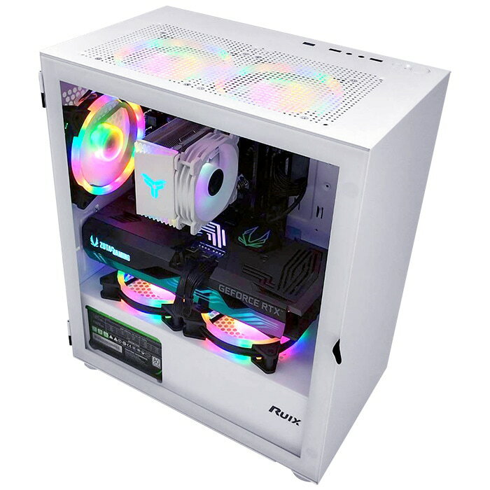 ゲーミングPC デスクトップパソコン ホワイト プレーン GeForce RTX5060Ti AMD Ryzen7 5700X Win11 SSD500GB メモリ16GB ゲーミング eスポーツ PASOUL 煌