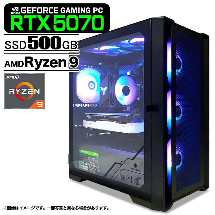 ߥPC ǥȥåץѥ ֥å å GeForce RTX5070 AMD Ryzen9 9950X3D Win11 ...