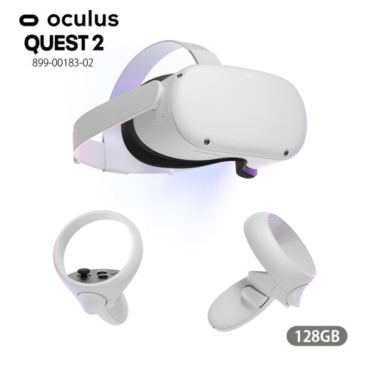 【中古】Facabook Oculus Quest2 899-00183-02 128GB 完全ワイヤレスのオールインワンVR ヘッドセット コントローラー 6GB RAM Qualcomm Snapdragon XR2 【中古】Facabook Oculus Quest2 899-00183-02 128GB 完全ワイヤレスのオールインワンVR ヘッドセット コントローラー 6GB RAM Qualcomm Snapdragon XR2