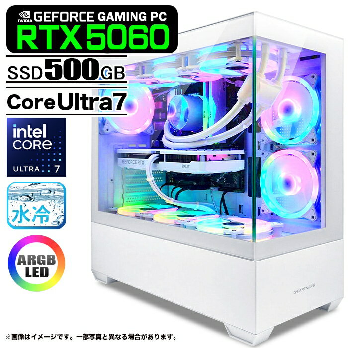 ߥPC ǥȥåPC GP-V3 ۥ磻 ԥ顼쥹 GeForce RTX5060 Intel Core Ultra7 26...