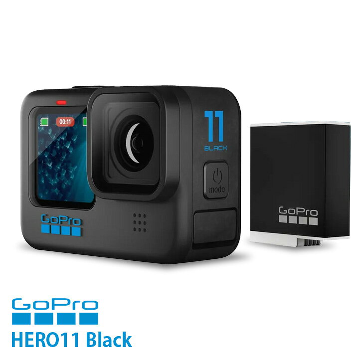 【付属品揃った良品！】GoPro HERO11 Black CHDHX-111-FW ウェアラブルカメラ GP2チップ 5.3Kビデオ 24.7MP HyperSmooth 5.0 10m防水 HyperSmooth 5.0 スマホに自動送信　ナイトエフェクト●中古良品