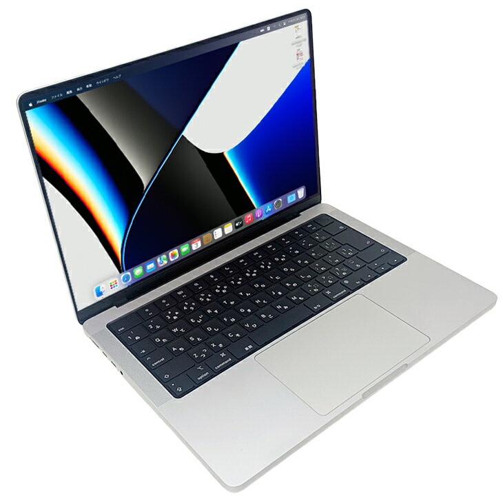 【中古パソコン】Apple MacBook Pro 14.2inch MKGT3J/A A2442 Late 2021 選べるOS [Apple M1 Pro 10コア メモリ32GB 1TB BT カメラ 14.2 Silver ] ：良品