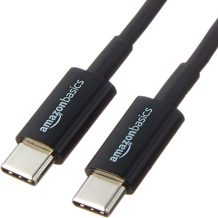 【送料無料】Amazonベーシック USB-C - USB-C 2.0 高速充電ケーブル 480Mbp Apple iPhone iPad Samsung Galaxy タブレット ノートパソコン用 1.83m ブラック